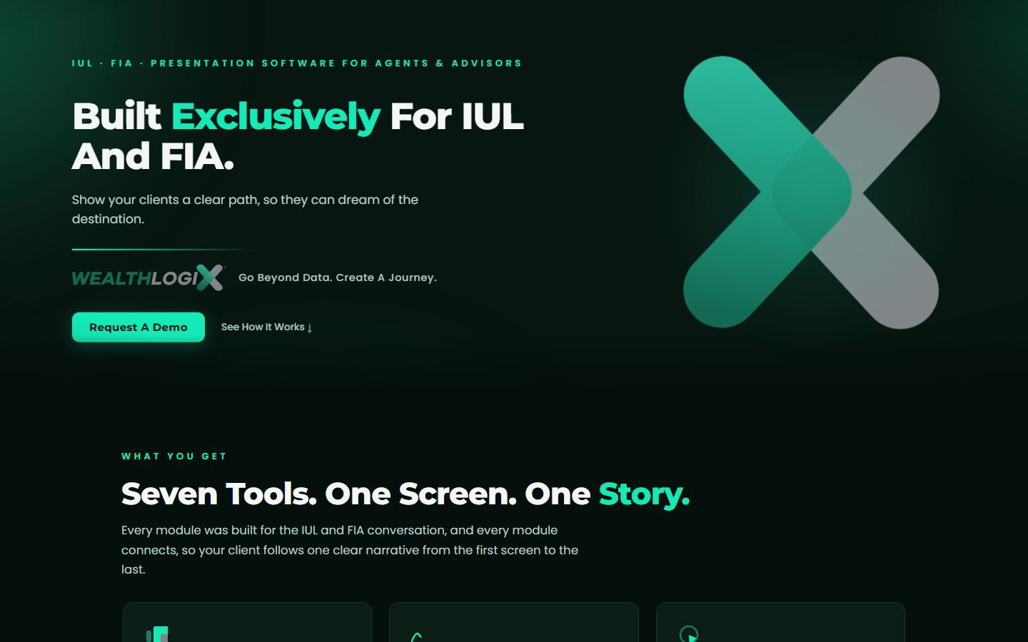 The WealthLogix website homepage